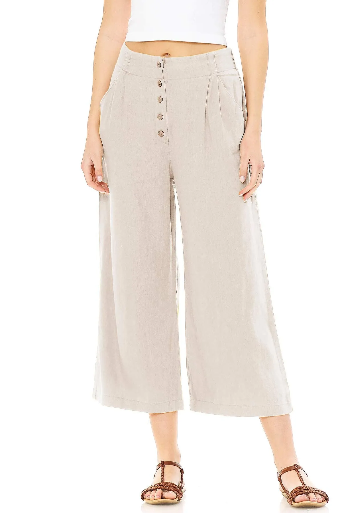 Cabana Linen Culottes