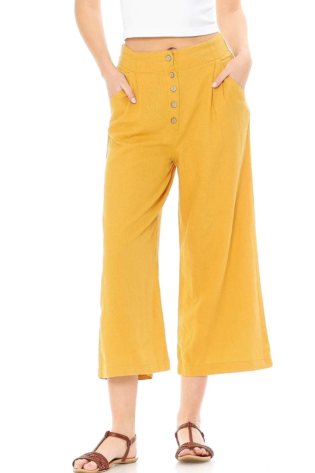 Cabana Linen Culottes