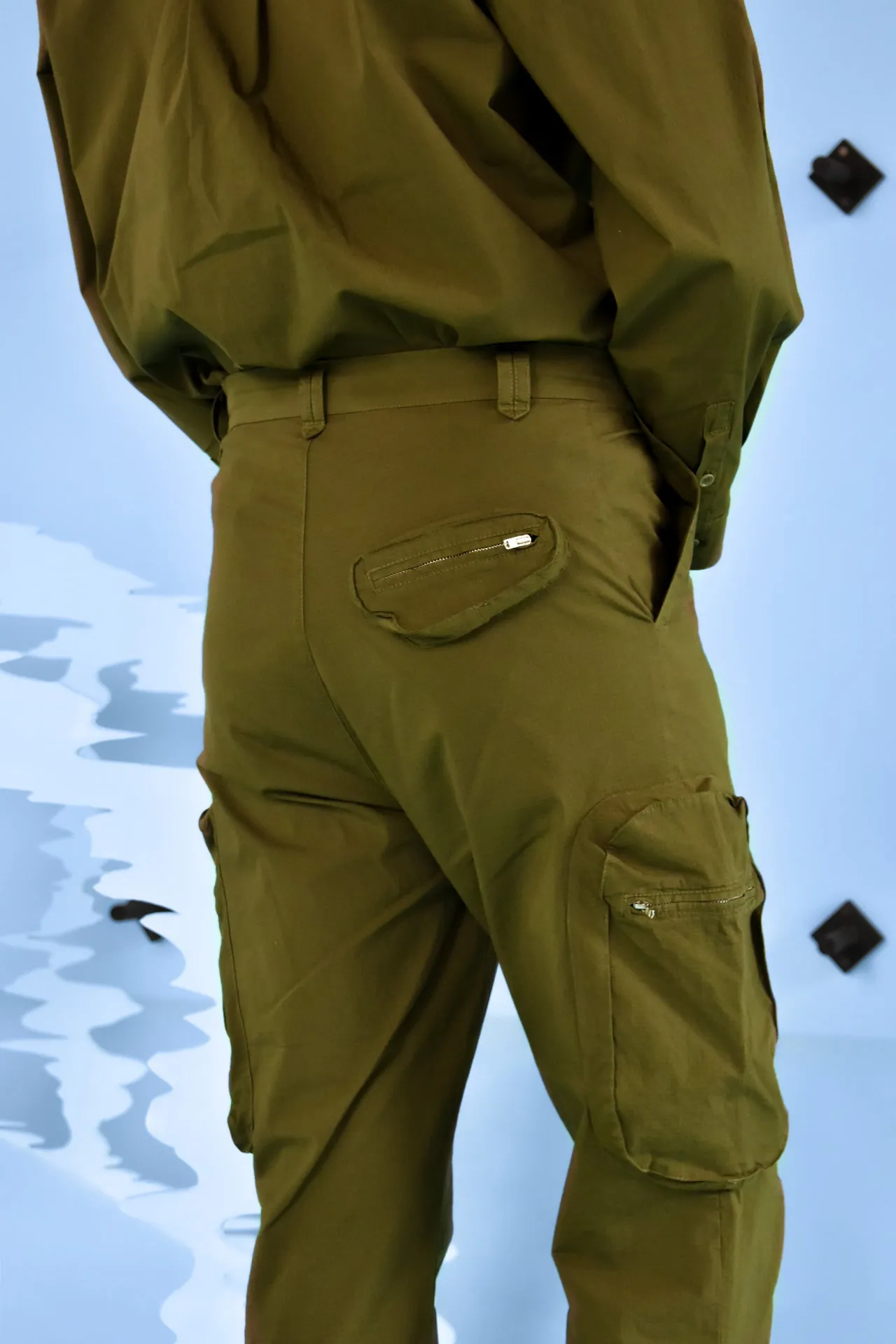 Cargo Pants - Avocado Green