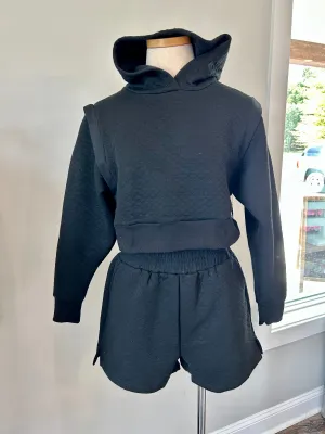 Chelsea Crop Hoodie Short Set