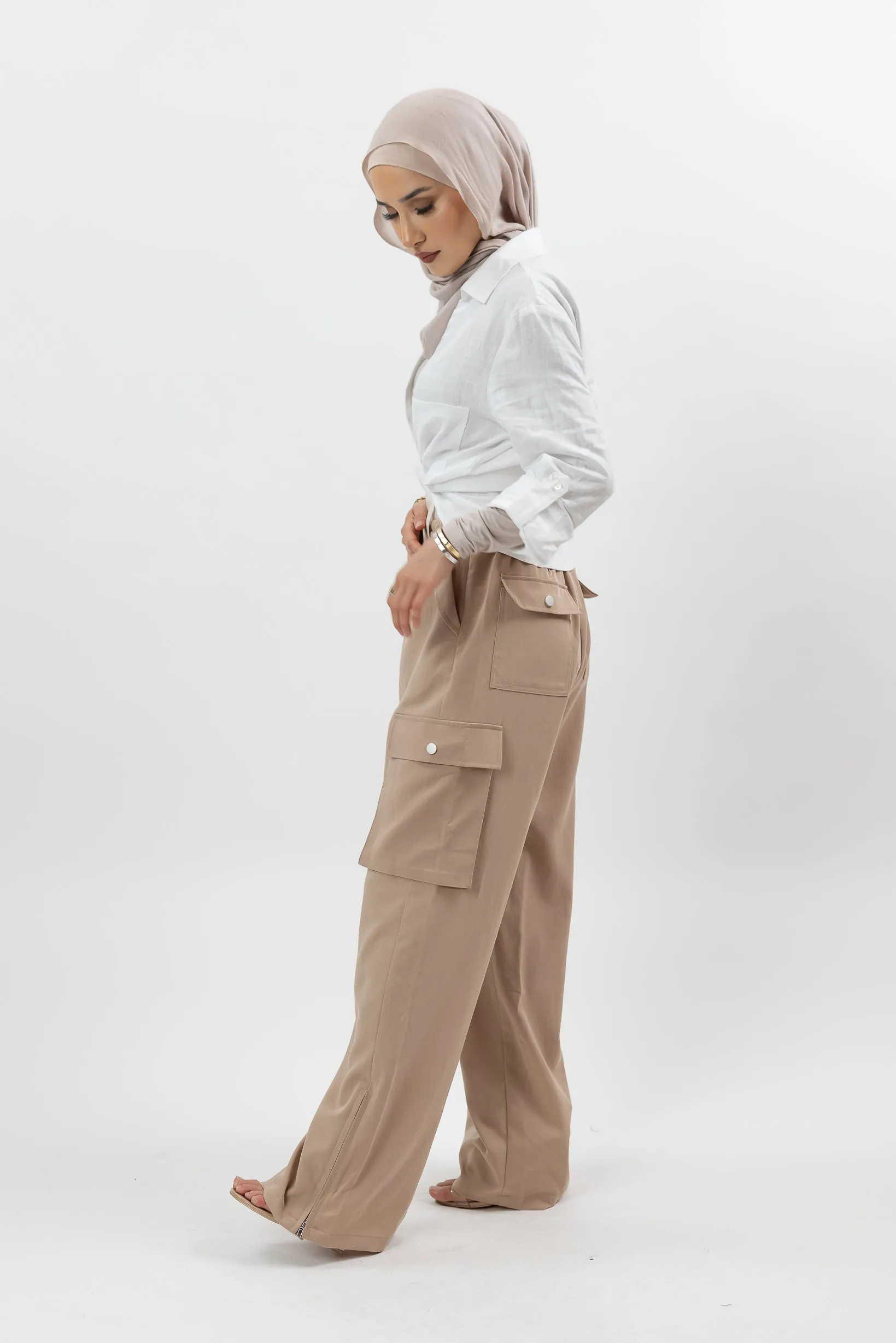 Contrast Combat Pants