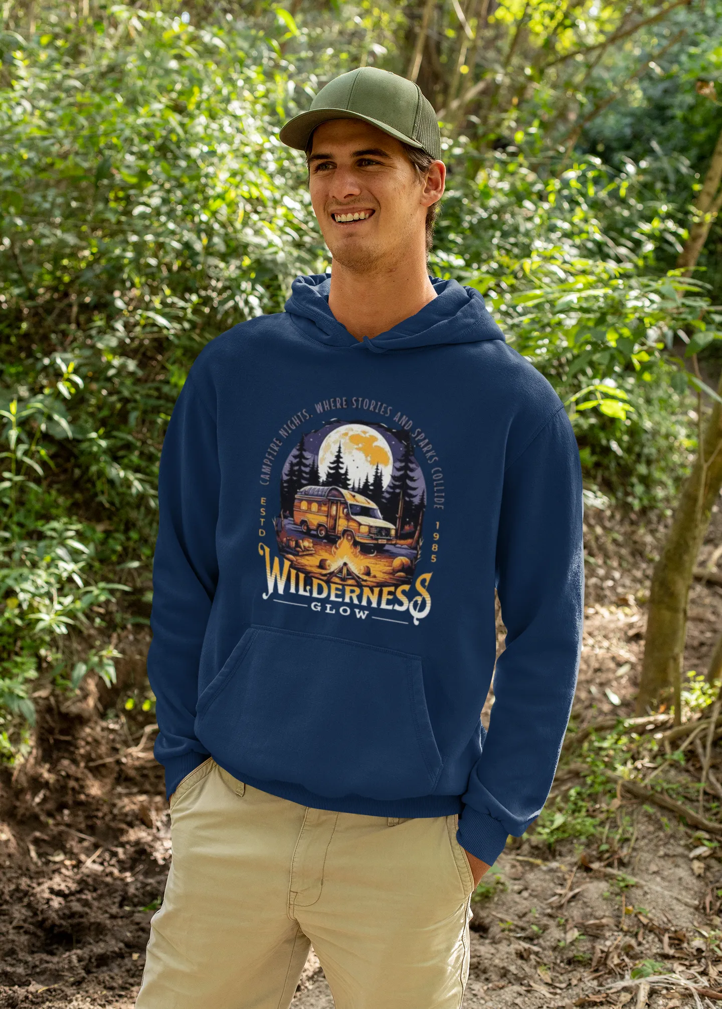 Cozy Warm campfire Pullover fleece Hoodie