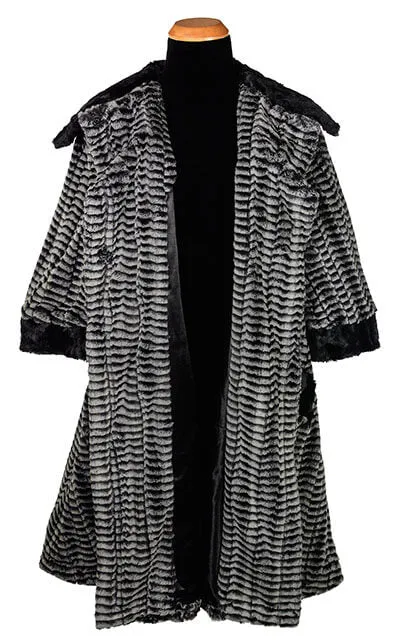 Crawford Coat - Luxury Faux Fur in 8mm (One Medium and  Large in Black/White Left!)