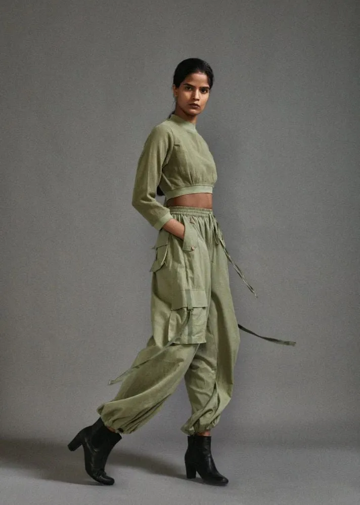 Crop Top And Cargo Set