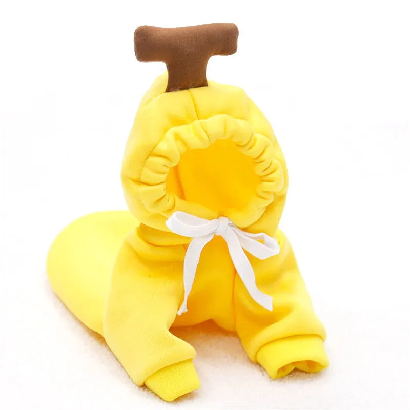 Cute Fruit Dog Hoodie Cozy Winter Fleece for Pets