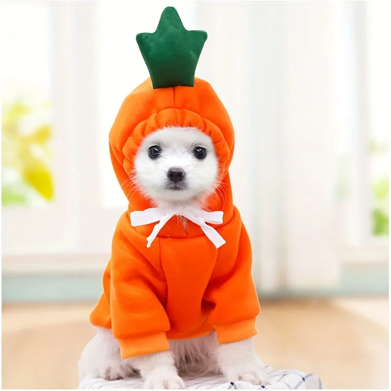 Cute Fruit Dog Hoodie Cozy Winter Fleece for Pets