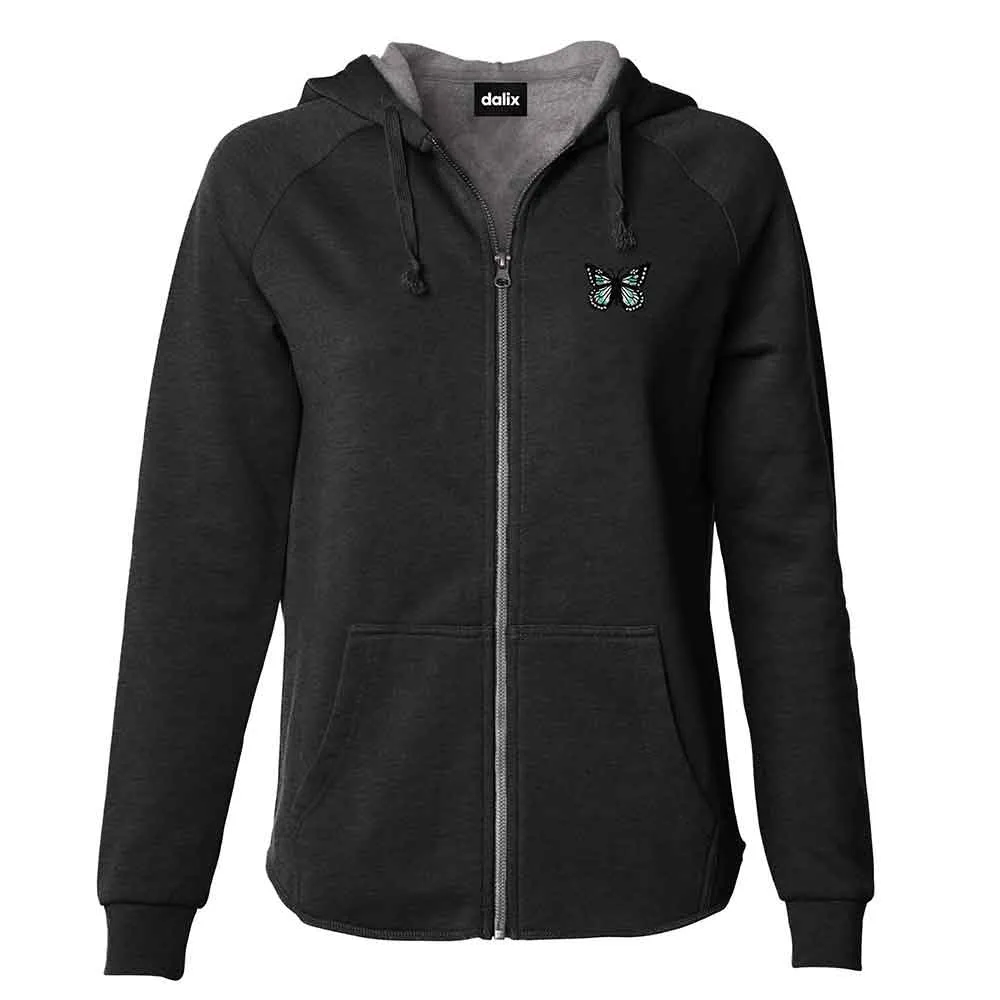 Dalix Butterfly Zip Hoodie