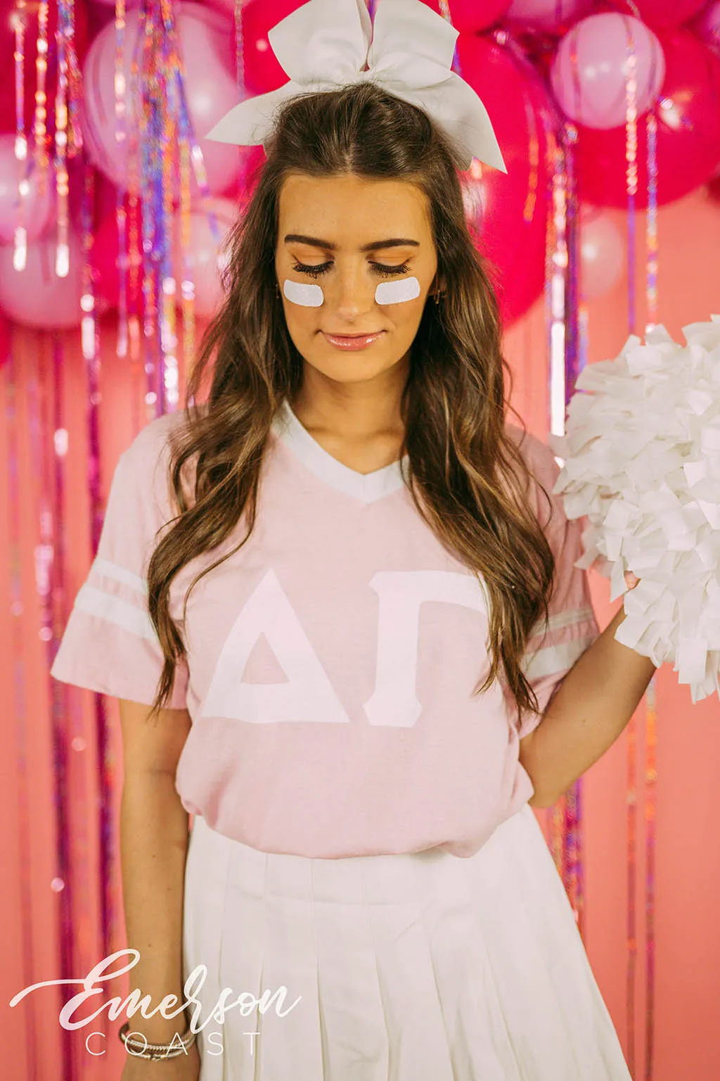 Delta Gamma Light Pink Cheer Bid Day Jersey