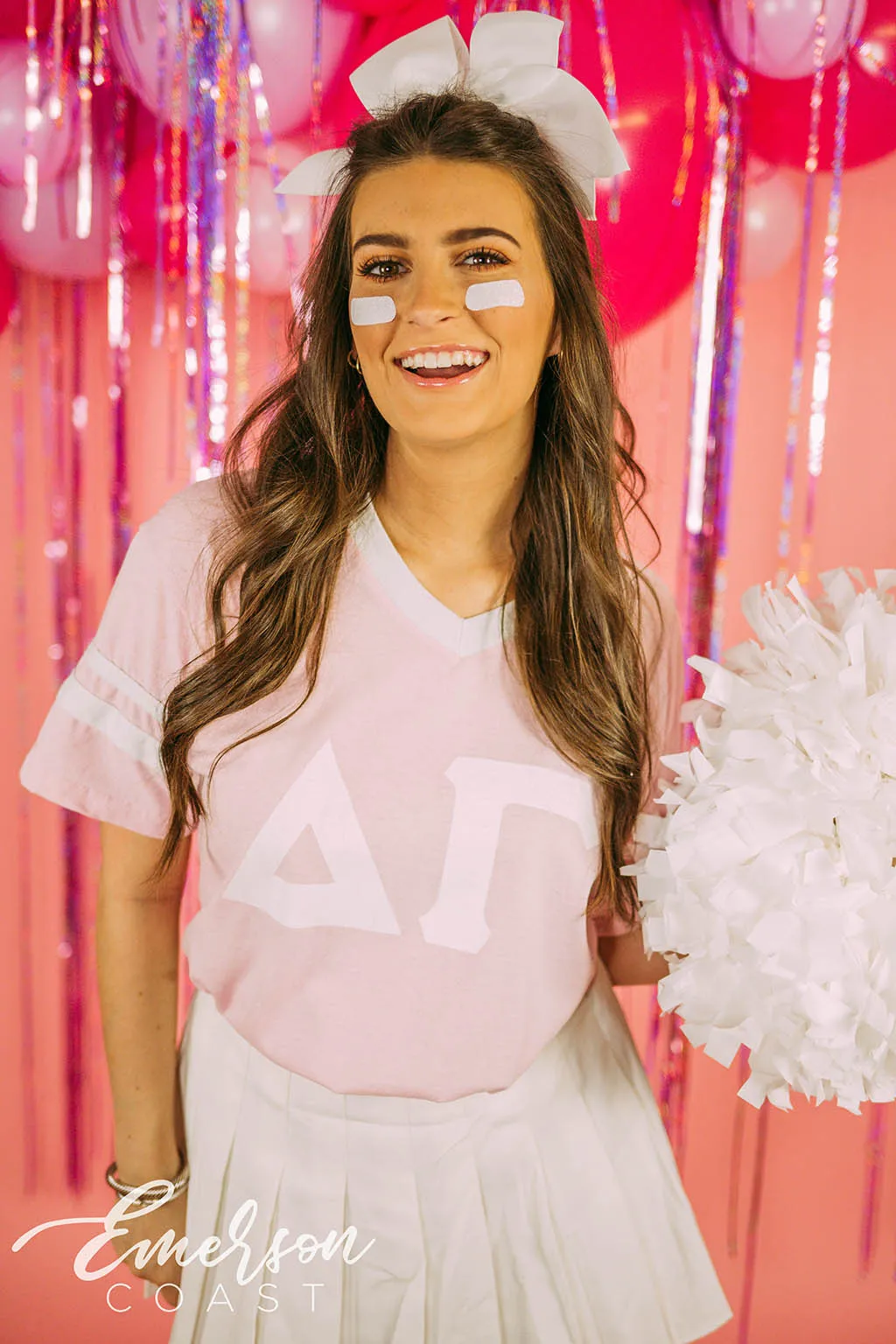 Delta Gamma Light Pink Cheer Bid Day Jersey