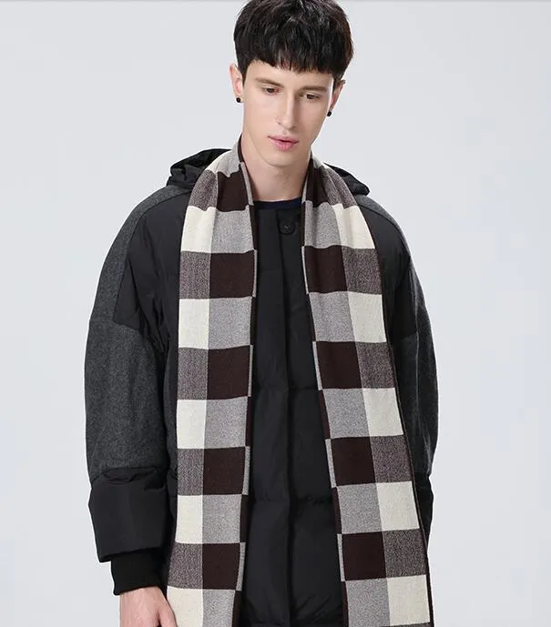 DOTAIN  WY02 Plaid Scarf for Men