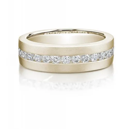 Dress ring with 1.02 carats* of diamond simulants in 10 carat yellow gold