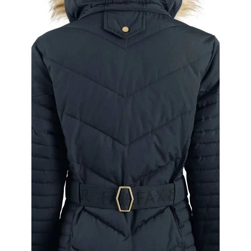 Fairfax & Favor Charlotte Padded Ladies Longline Coat - Navy Blue