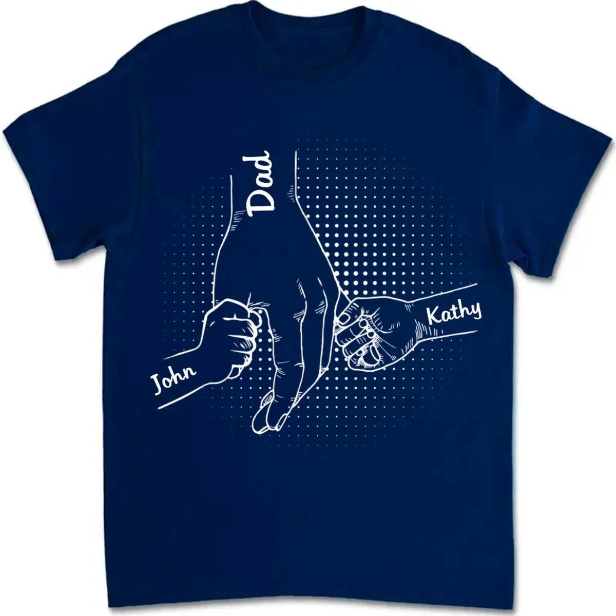 Family - Holding Family's Hands, We Are Always By Your Side V3 - Personalized Unisex T-shirt (L)