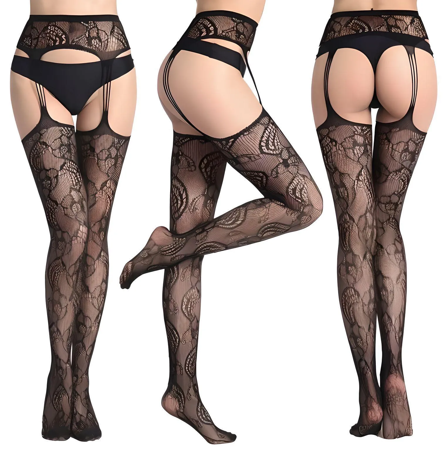 Fishnet Garter Belt Stocking Suspender Pantyhose Tights Thigh High Summer Sexy Hot