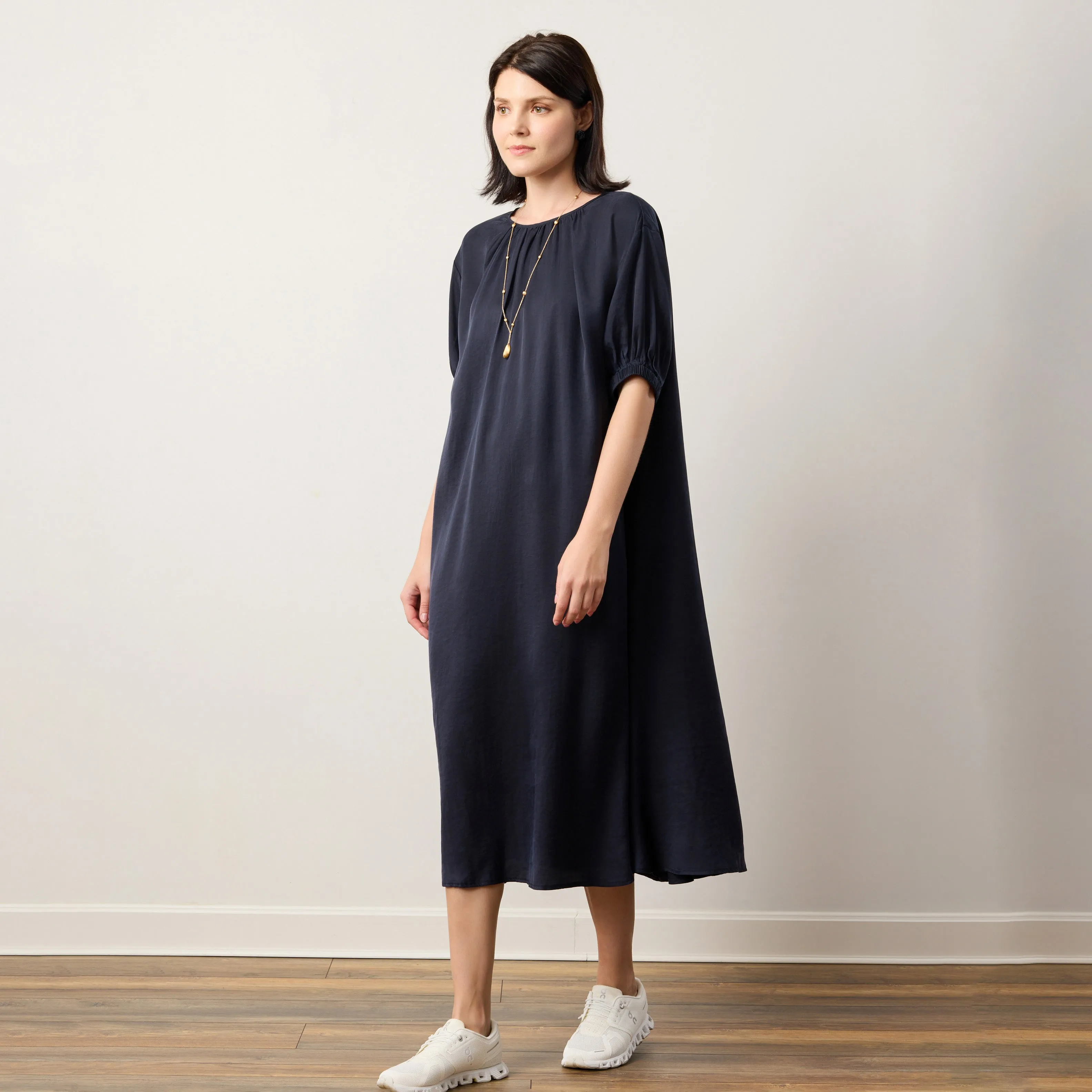 Flow TENCEL™ LUXE Puffed Sleeve Maxi Dress