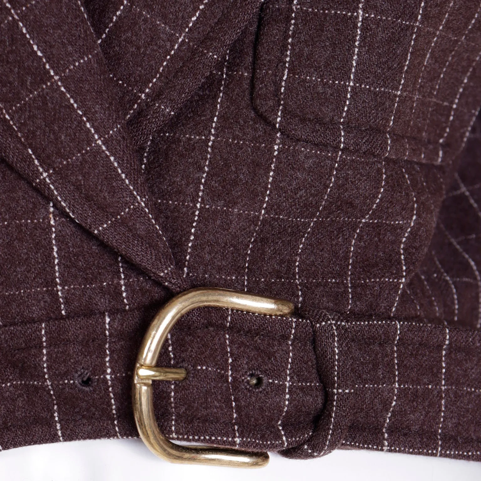 F/W 1991 Isaac Mizrahi Cropped Plaid Wool Runway Jacket