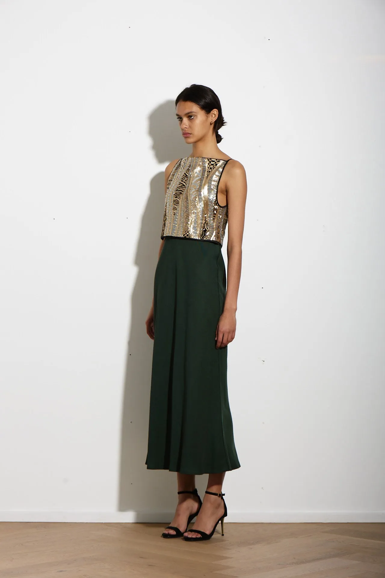 GALA SKIRT NIKAU TWILL TRIACETATE