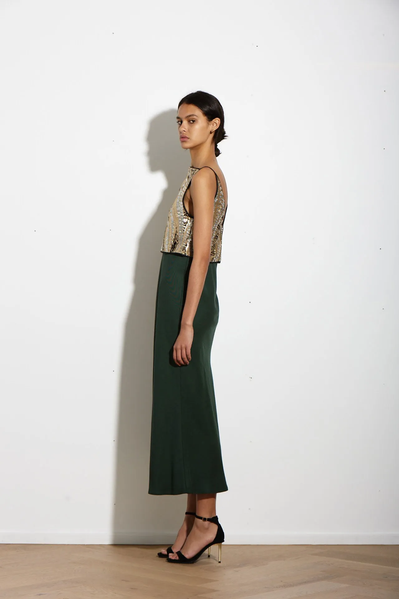 GALA SKIRT NIKAU TWILL TRIACETATE