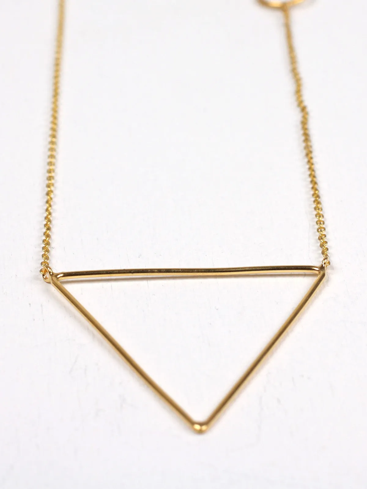 Gold Pyramid Necklaces