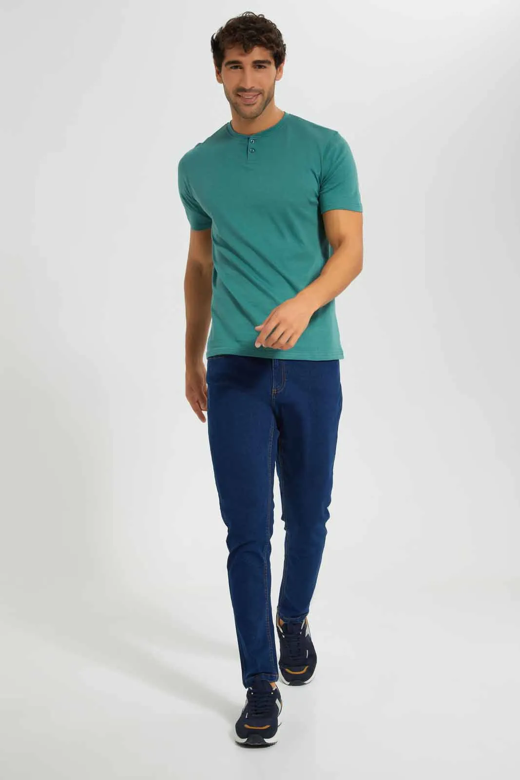 Green Henley T-Shirt