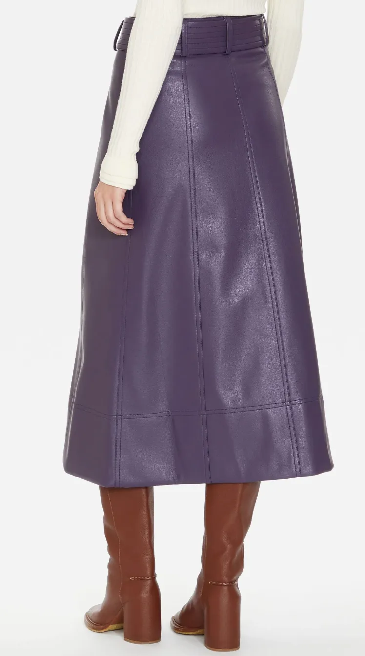 GREENWICH SKIRT IN PLUM