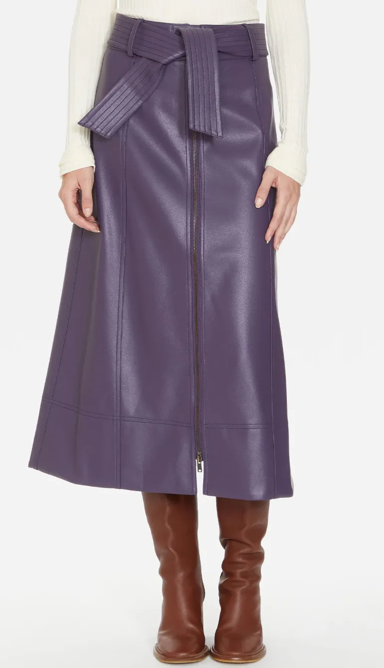 GREENWICH SKIRT IN PLUM