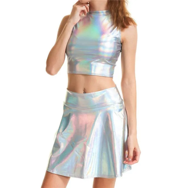 Holographic Rave Two Piece Set