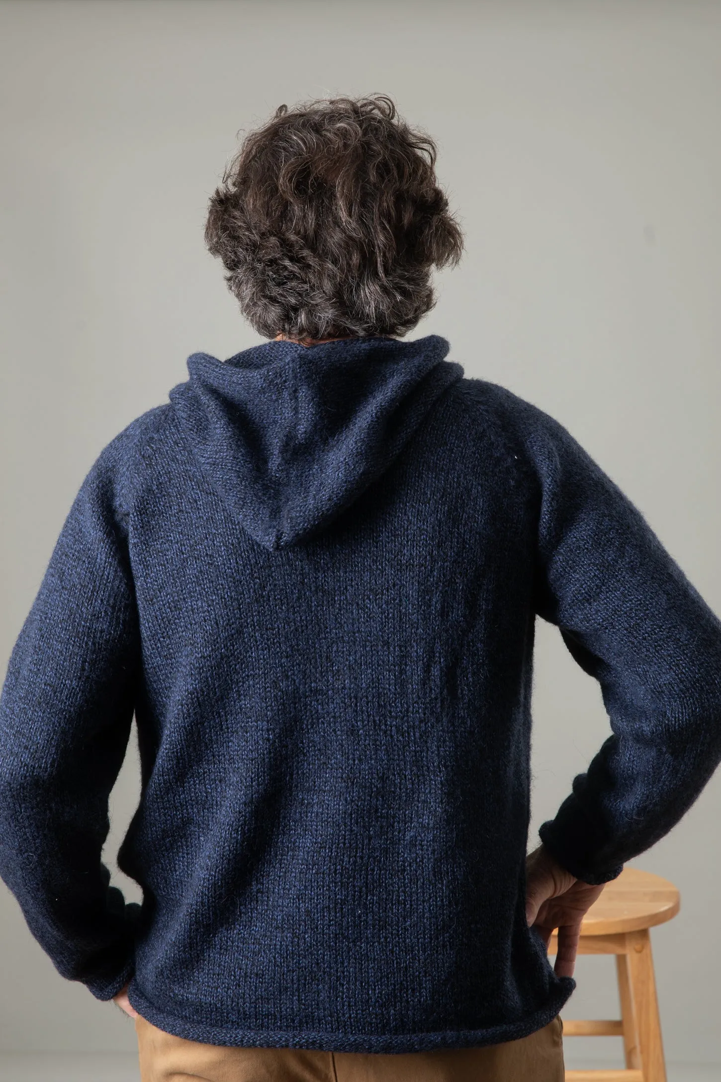 Hooded Unisex Alpaca Sweater