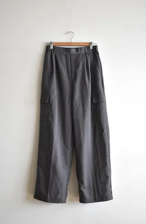 「hunch」nylon cargo pants -gray-