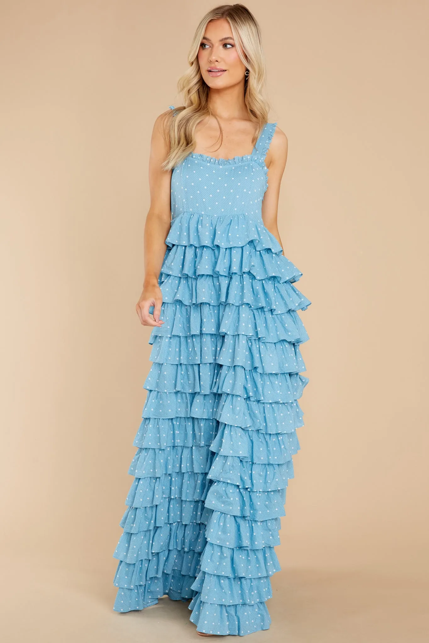 Idra Blue Bonnet Dress