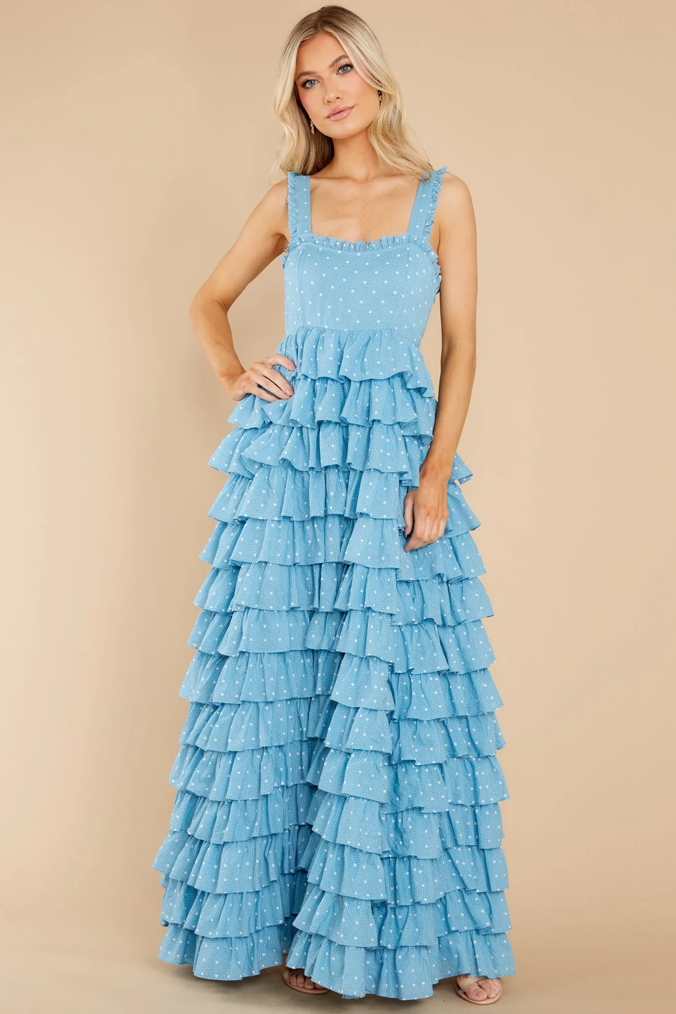 Idra Blue Bonnet Dress