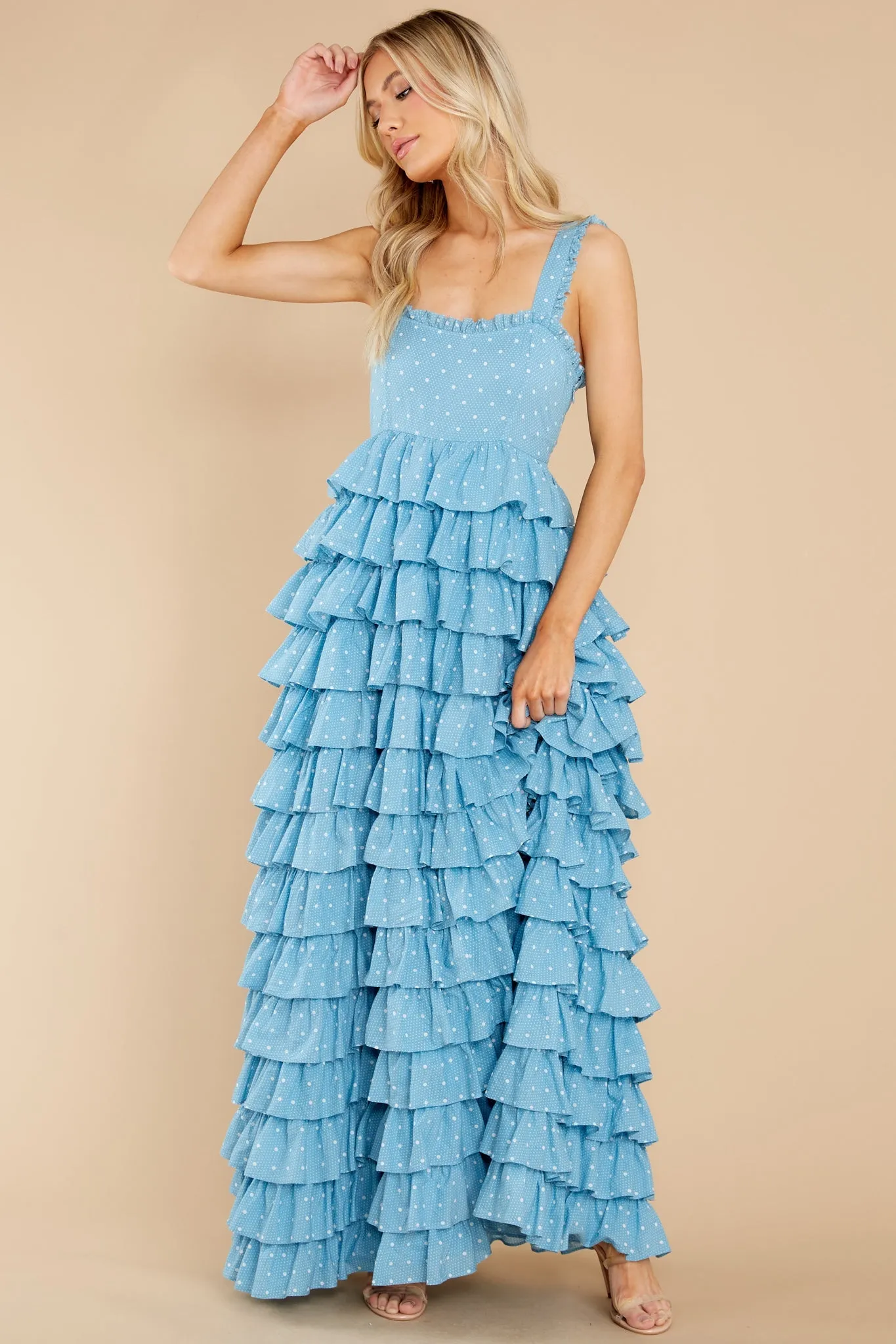 Idra Blue Bonnet Dress