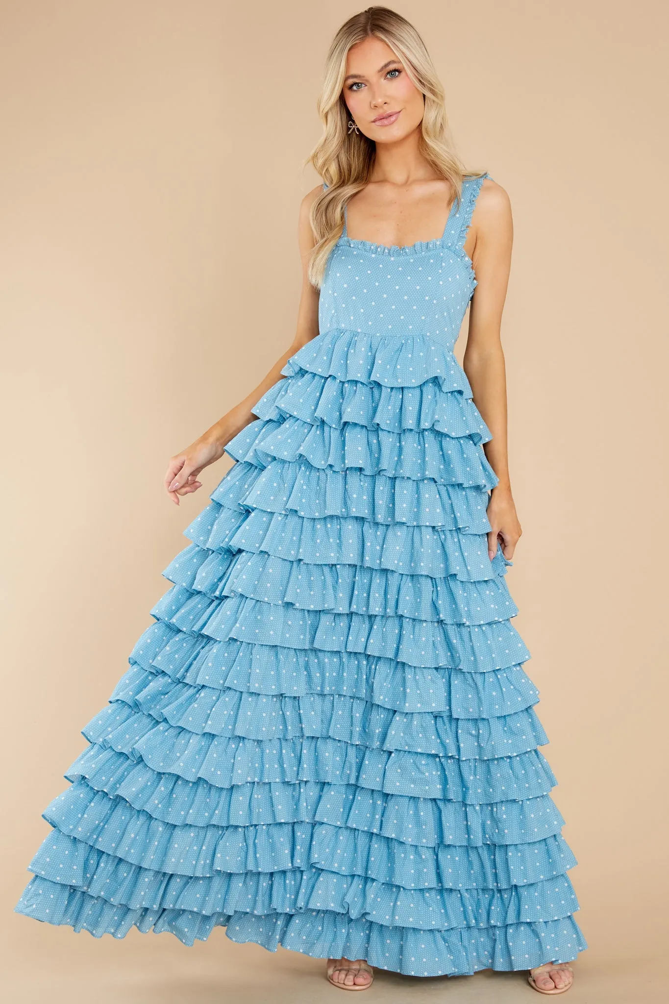 Idra Blue Bonnet Dress