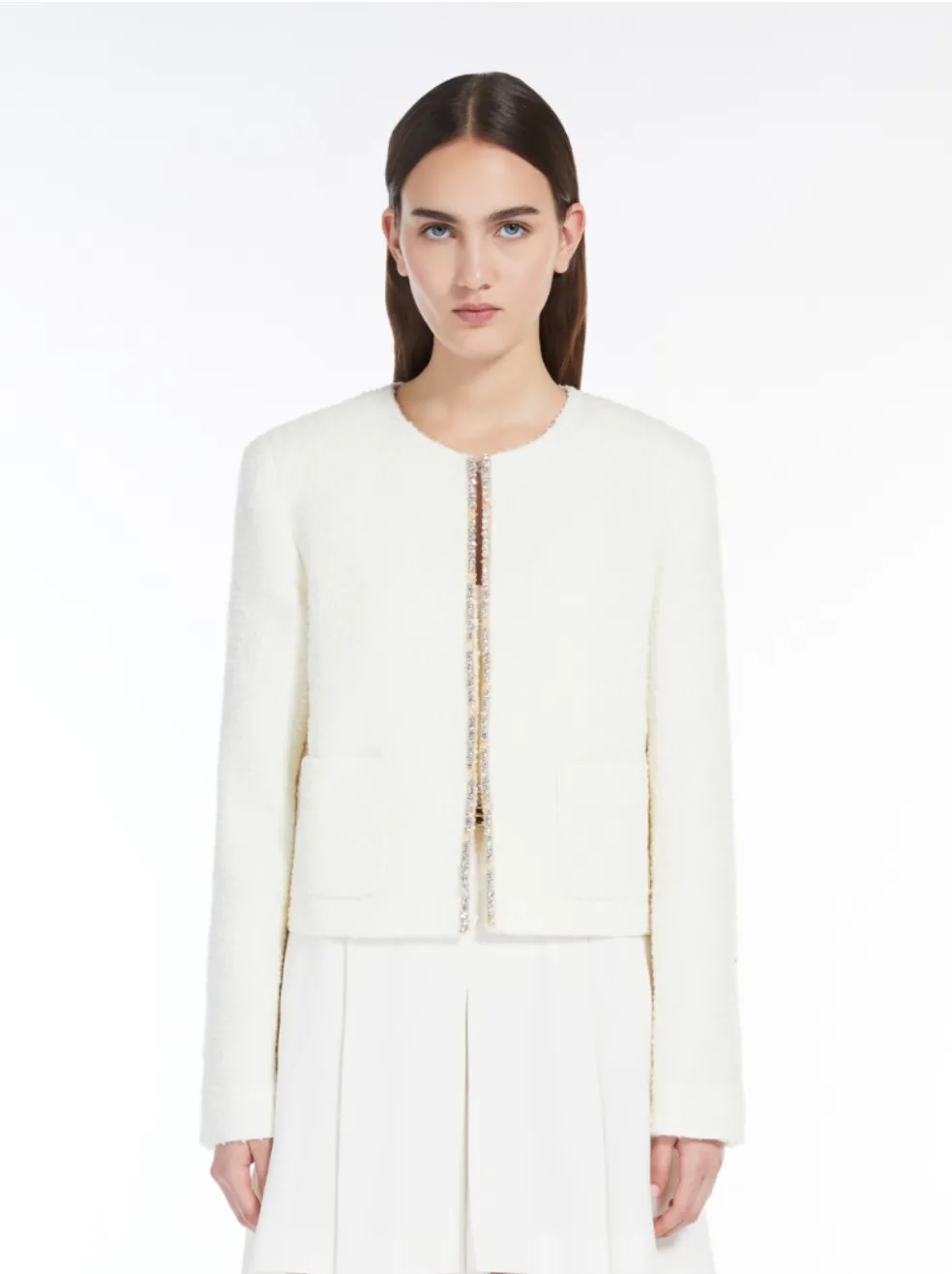 Ivory Onirica Bouclé Jacket