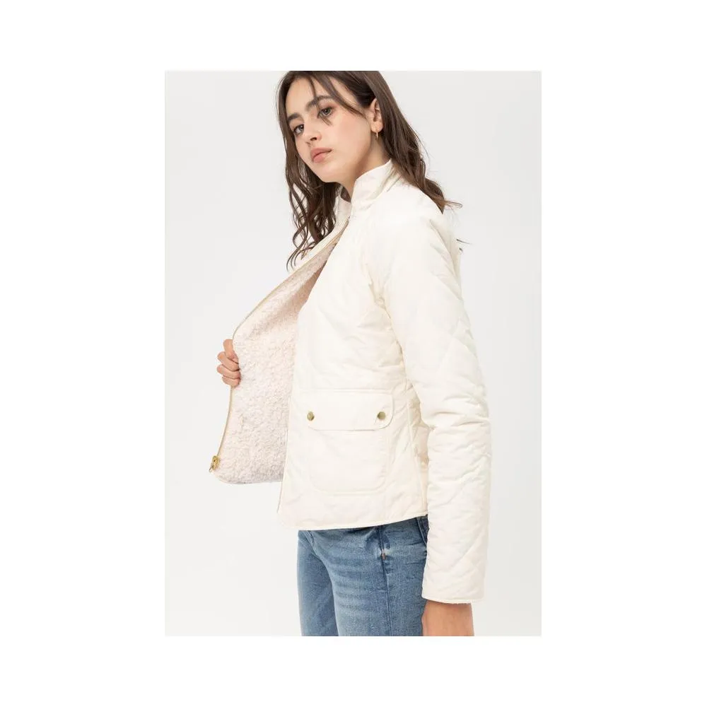 Jobber Pola Quilted Reversible Jacket Ivory LT-8169JN IVO