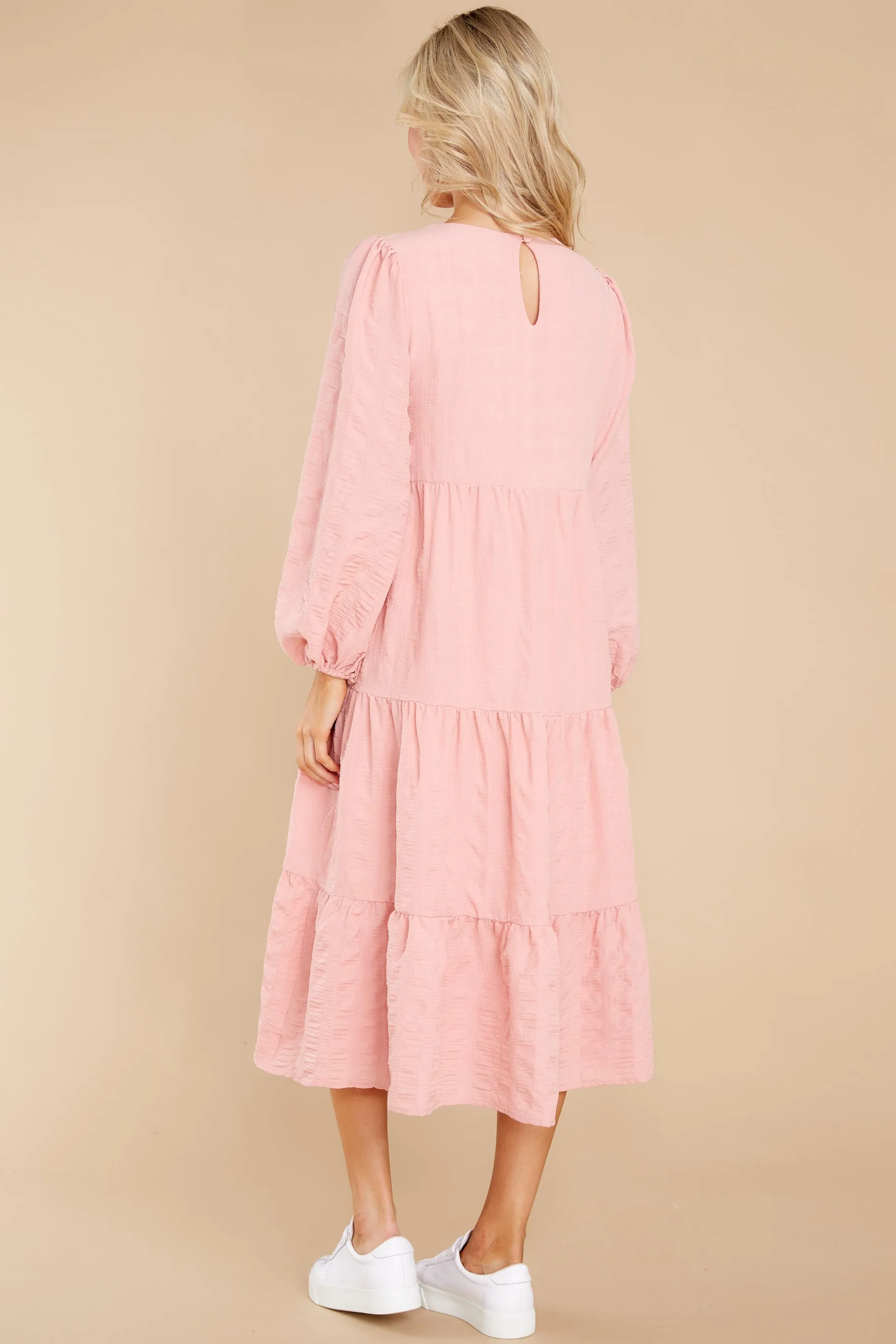 Just Admit It Rose Pink Midi Dress