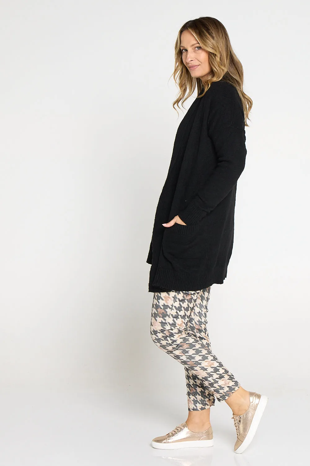 Karamo Knit Cardi - Black