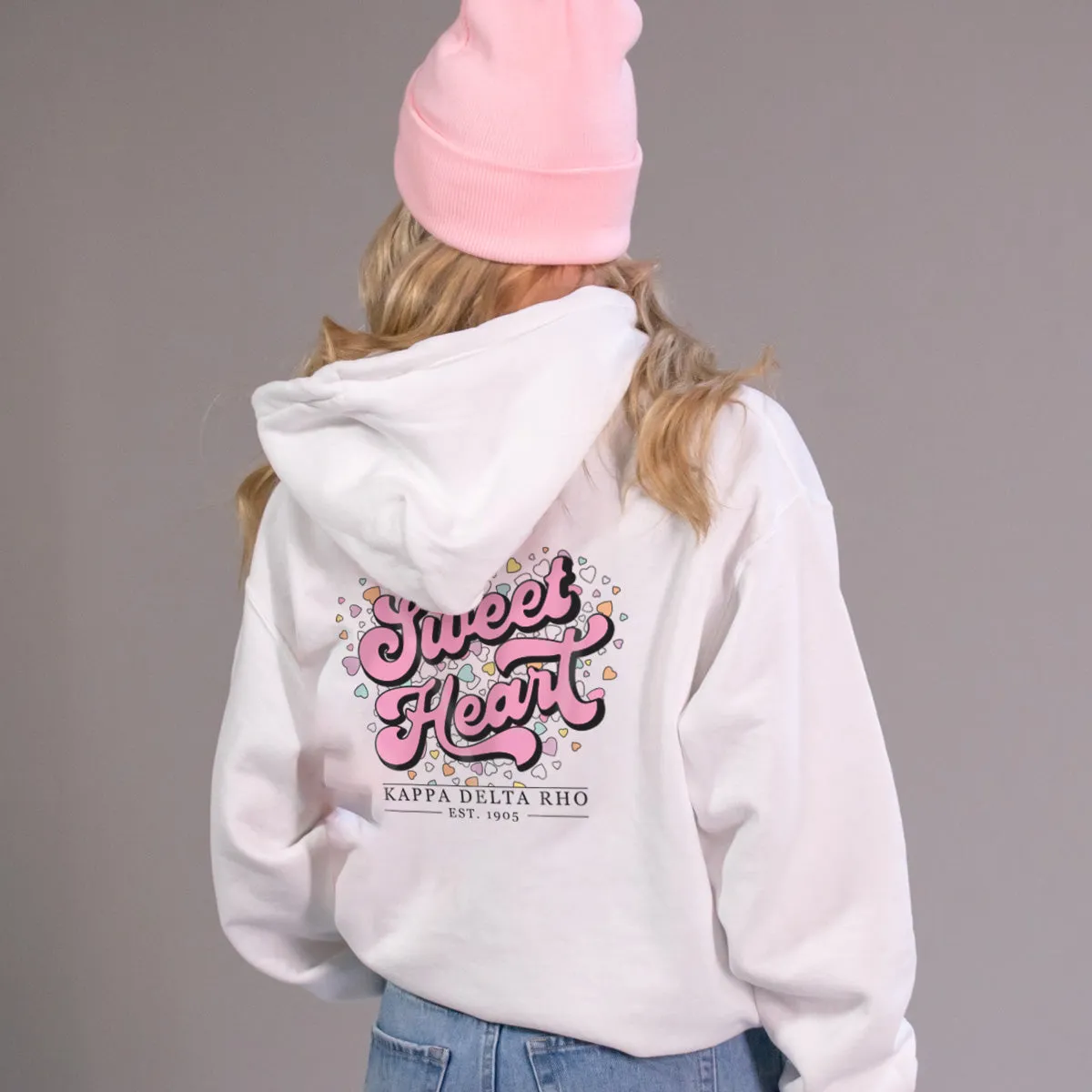 KDR White Sweetheart Hoodie