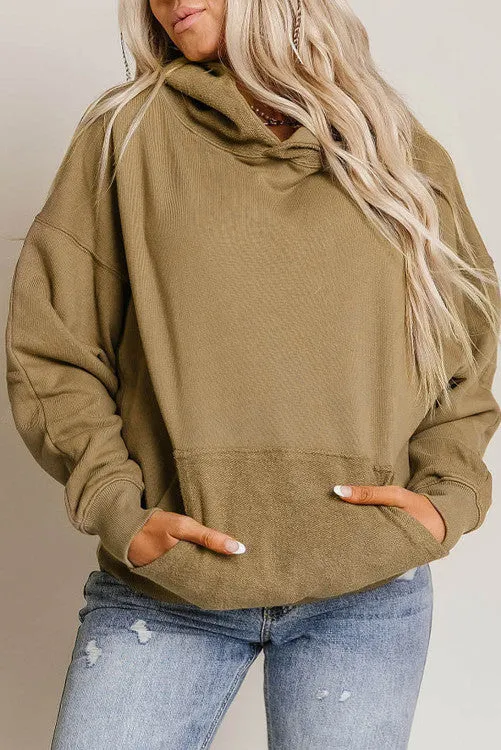 Khaki Kangaroo Boyfriend Hoodie