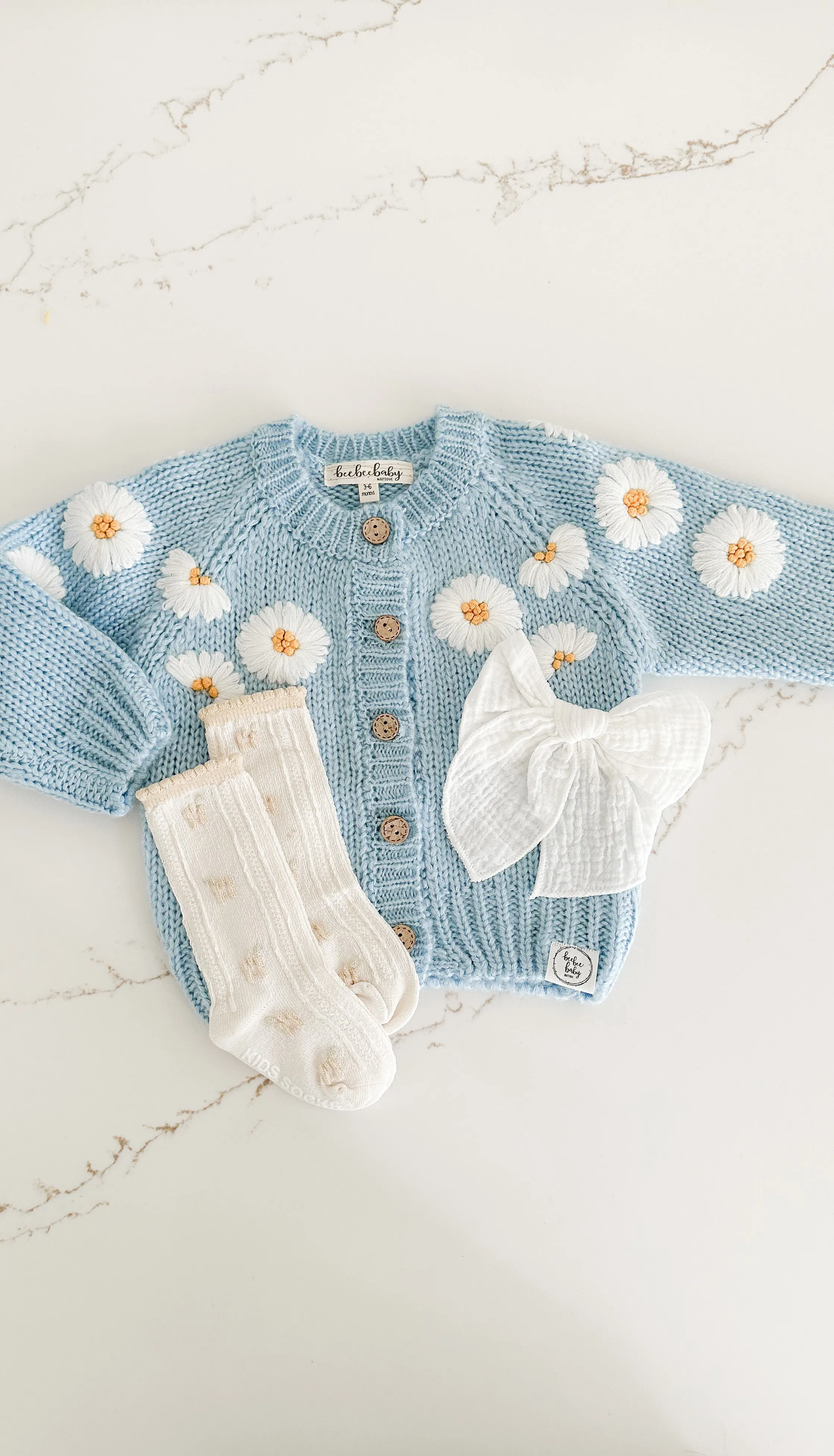 Knit Floral Cardigan