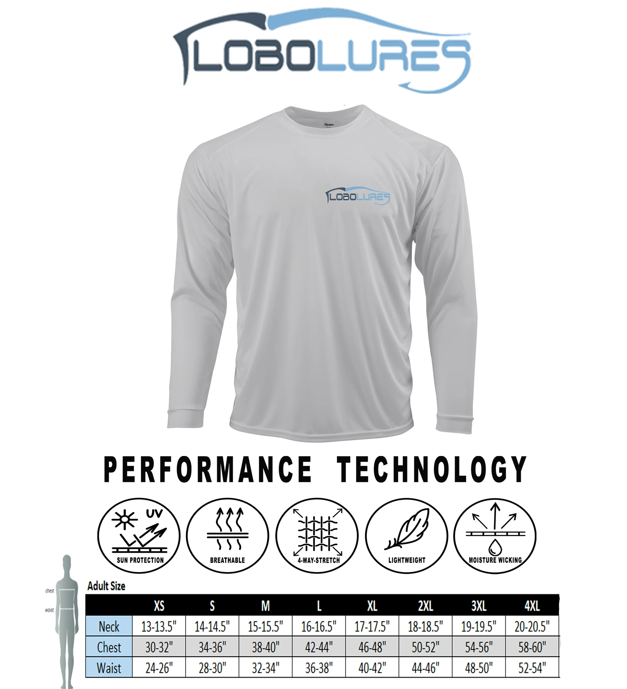 Lobo Lures Electric Mahi Vibe Performance UPF 50  T-shirt