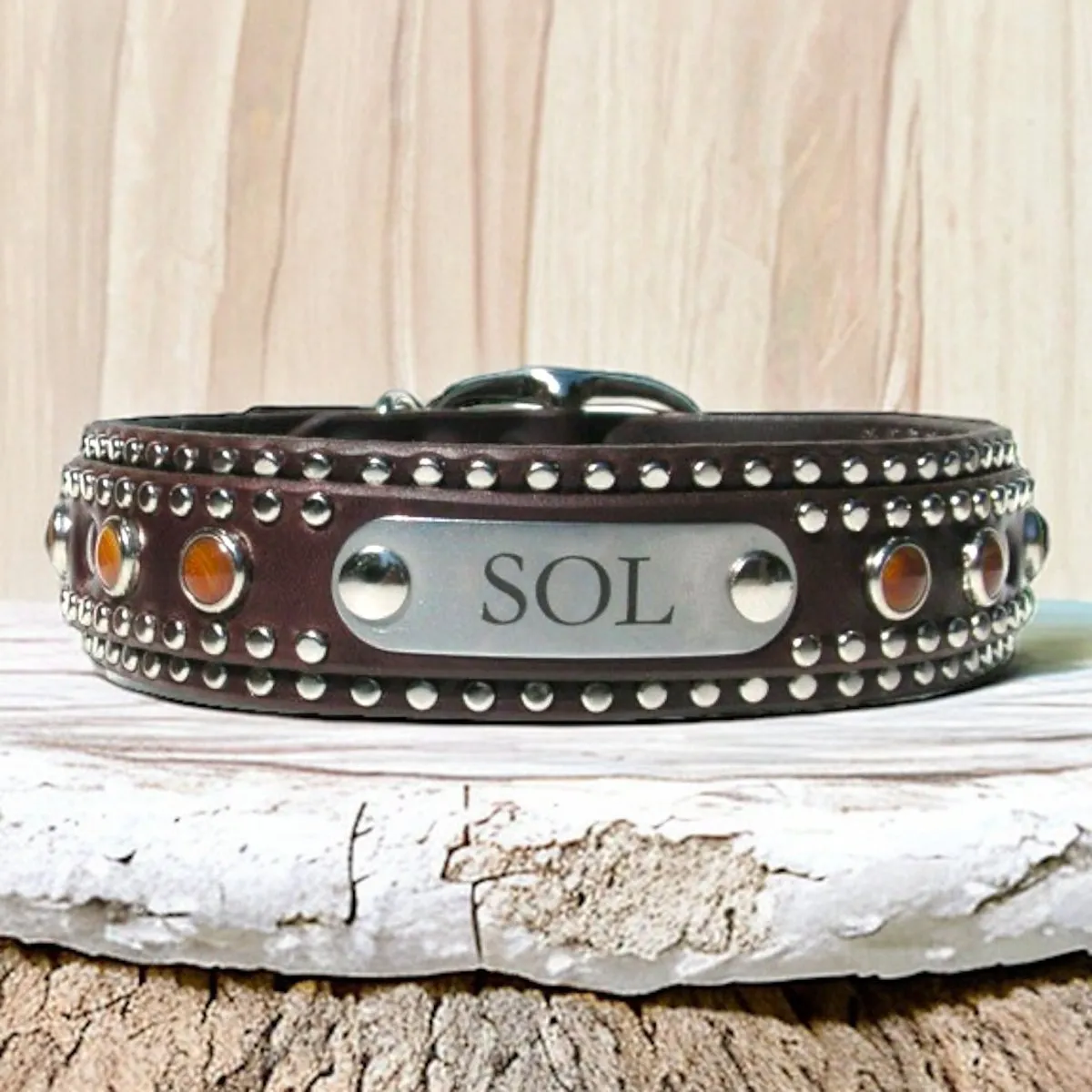 Local Leather Dog Collar