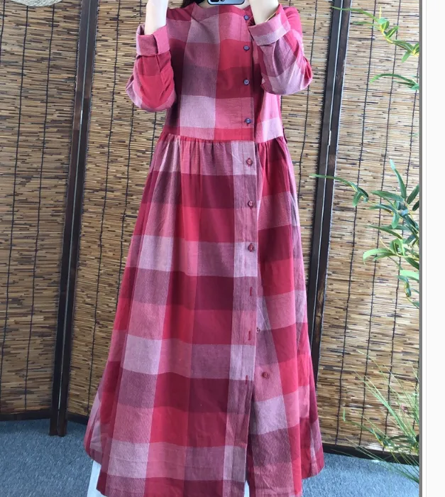 Long Sleeve Women Dresses Cotton Outwear Women Dress XMLP9201229