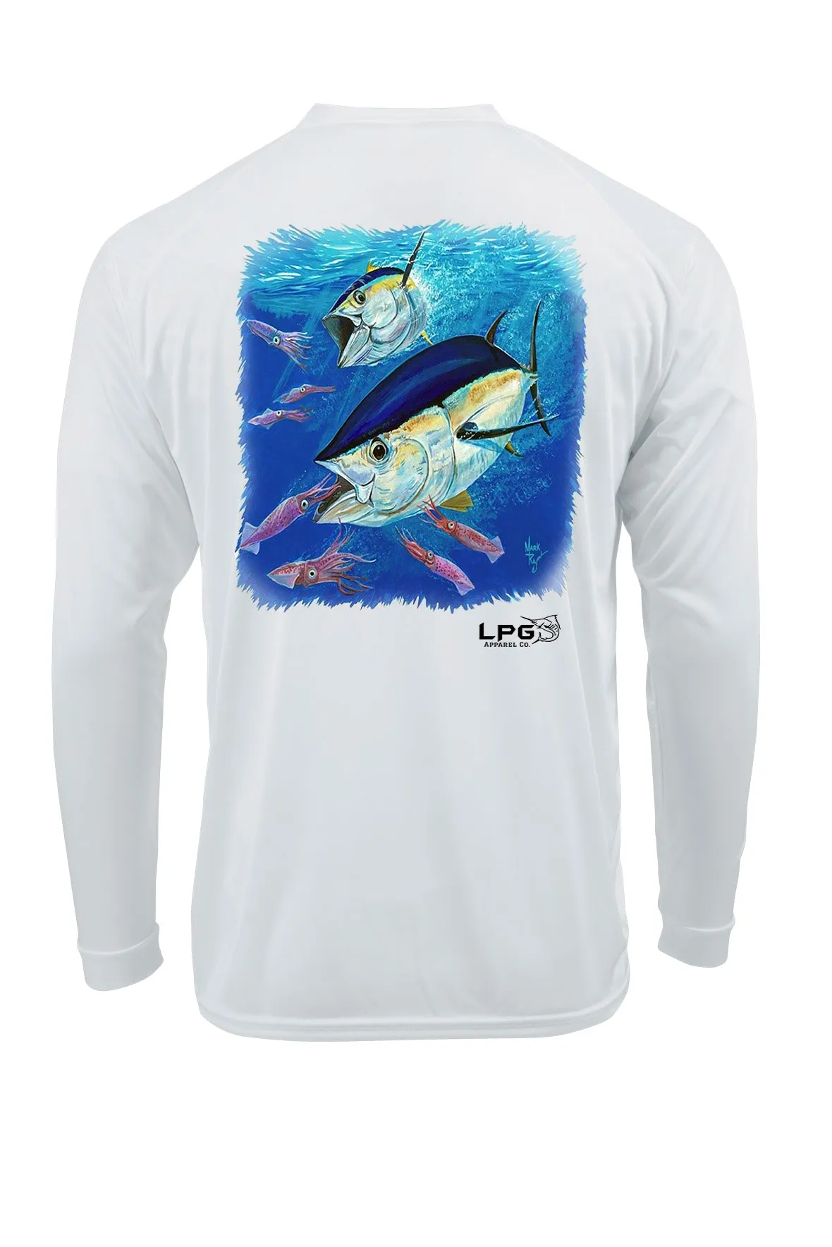 LPG Apparel Co. Bigeye Tuna Hunt Long Sleeve  Performance UPF 50  T-Shirt