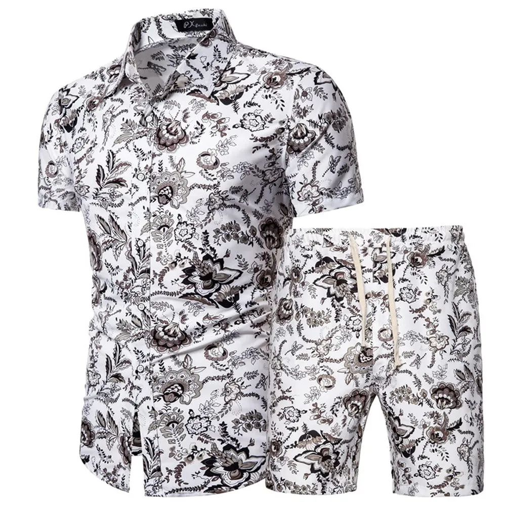 Men's Floral 2 Piece Casual Tracksuit