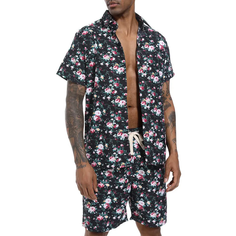 Men's Floral 2 Piece Casual Tracksuit