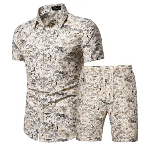 Men's Floral 2 Piece Casual Tracksuit