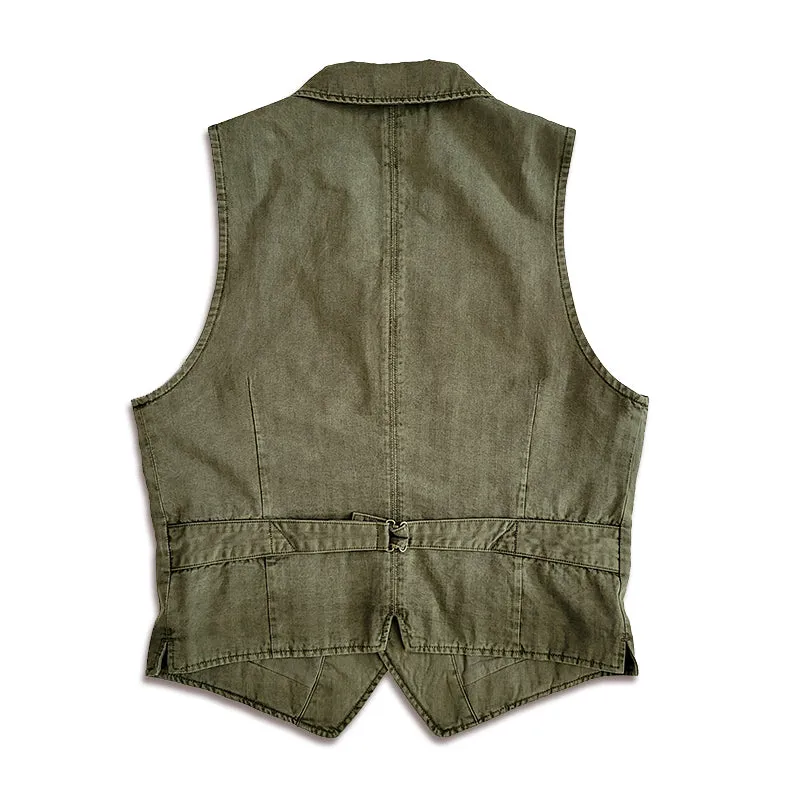 Men's Herringbone Notch Lapel Vest