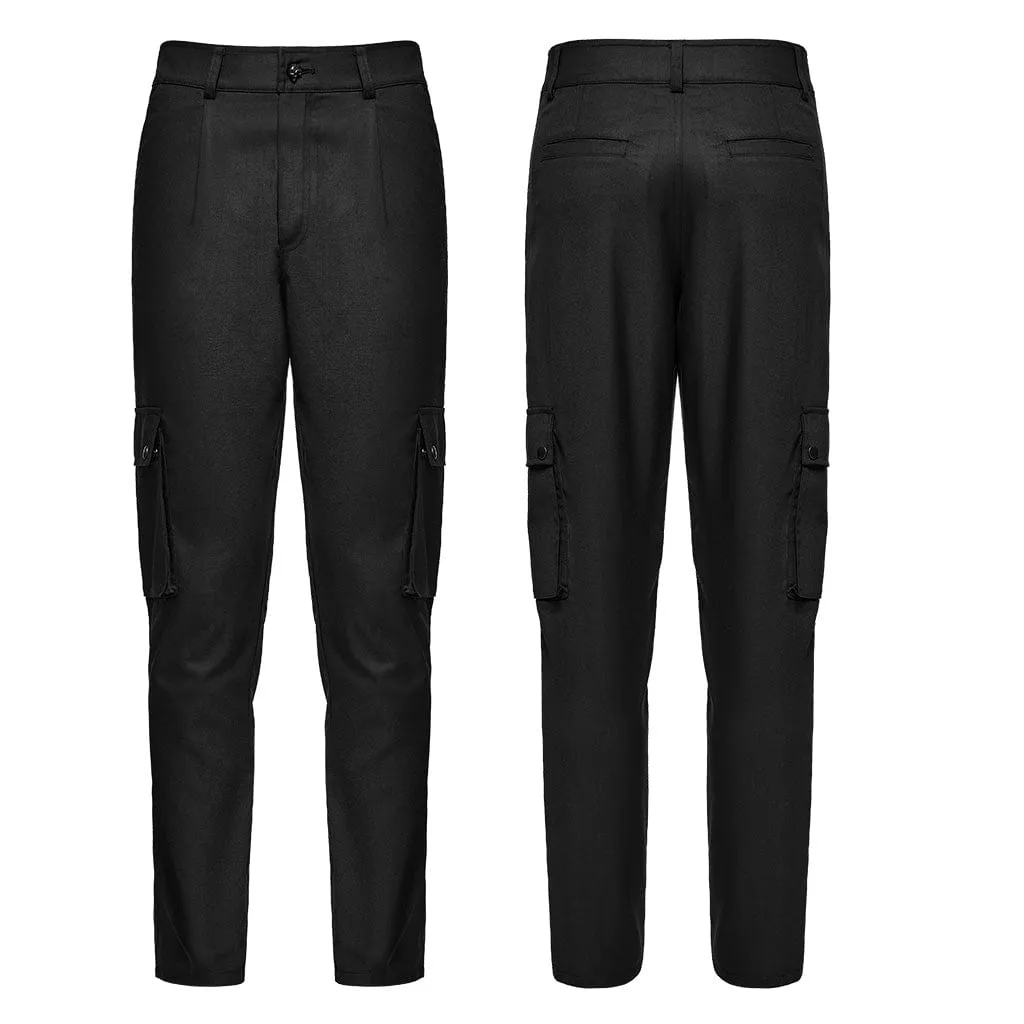 Men's Punk Big-pocket Skull Pants