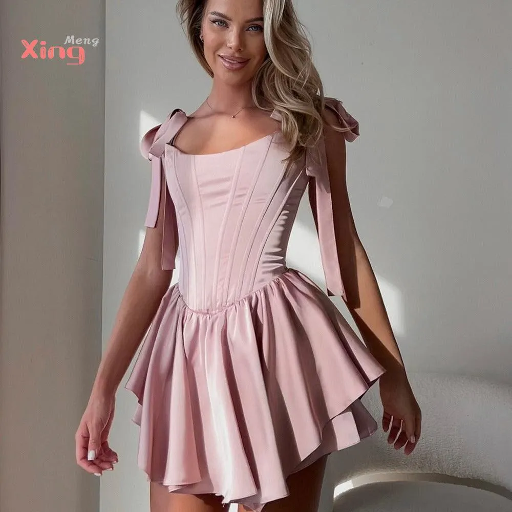 Mini Waist Dinner Party Dress